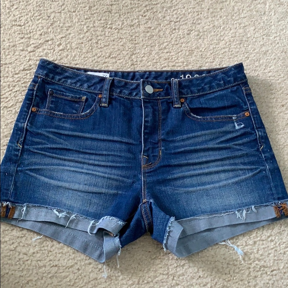 Gap slim cut-off denim shorts